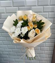 Букет цветов из:  Розы и Хризантемы в Заветы Ильича