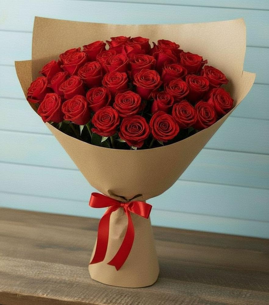 Букет Красные розы Милано в Заветы Ильича