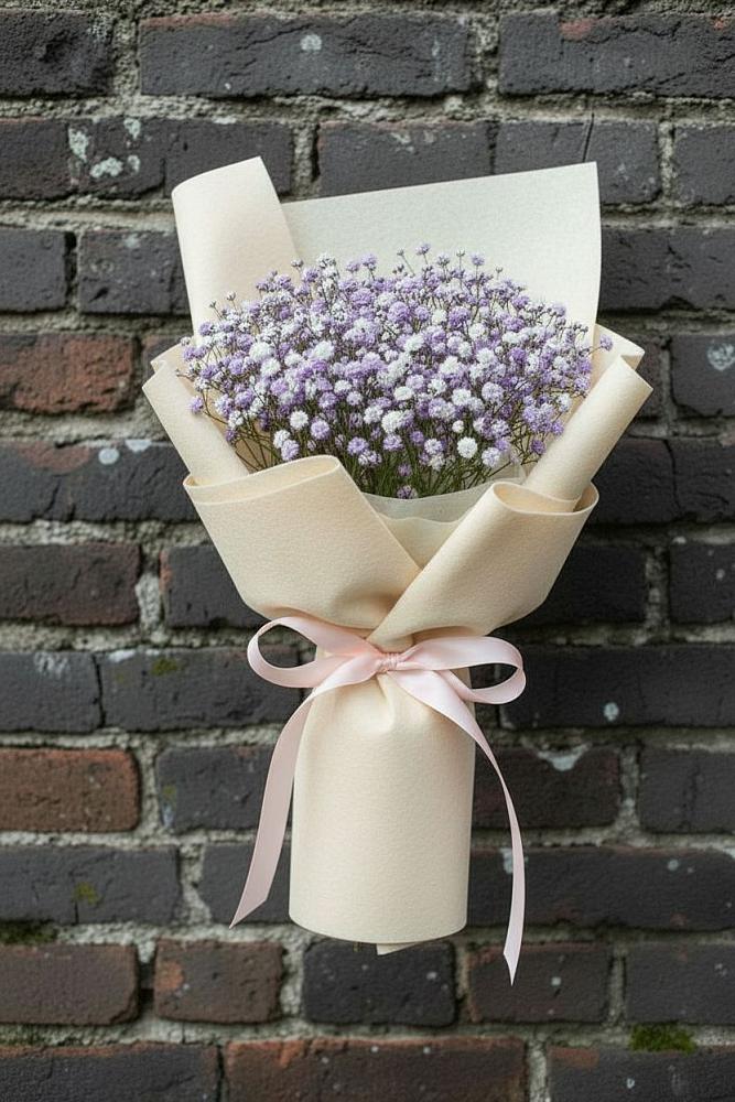 Букет цветов из: Гипсофила в Заветы Ильича