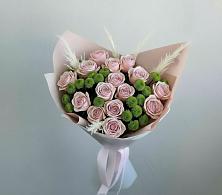 Букет цветов из:  Розы и Хризантемы в Заветы Ильича