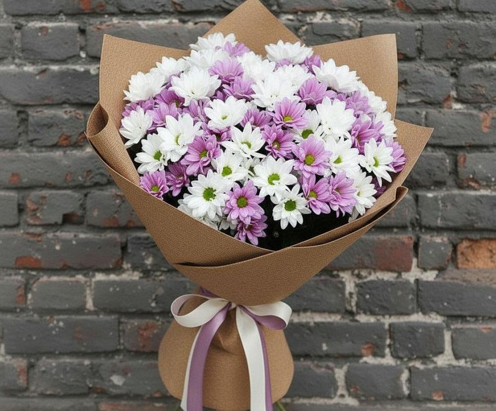 Букет цветов из: Хризантемы в Заветы Ильича