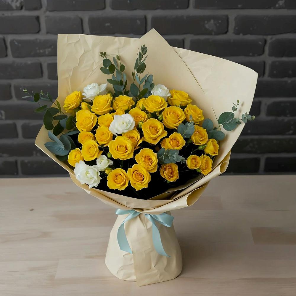 Букет цветов из: Розы в Заветы Ильича