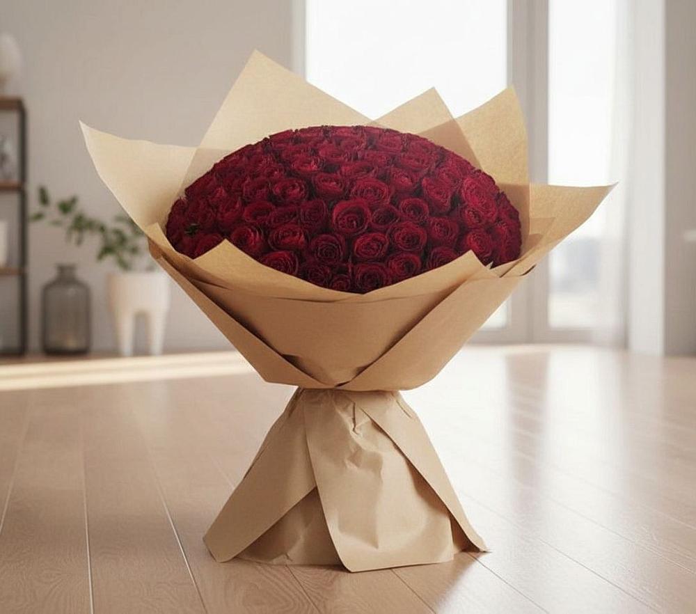 Букет 101 Красная роза в Заветы Ильича