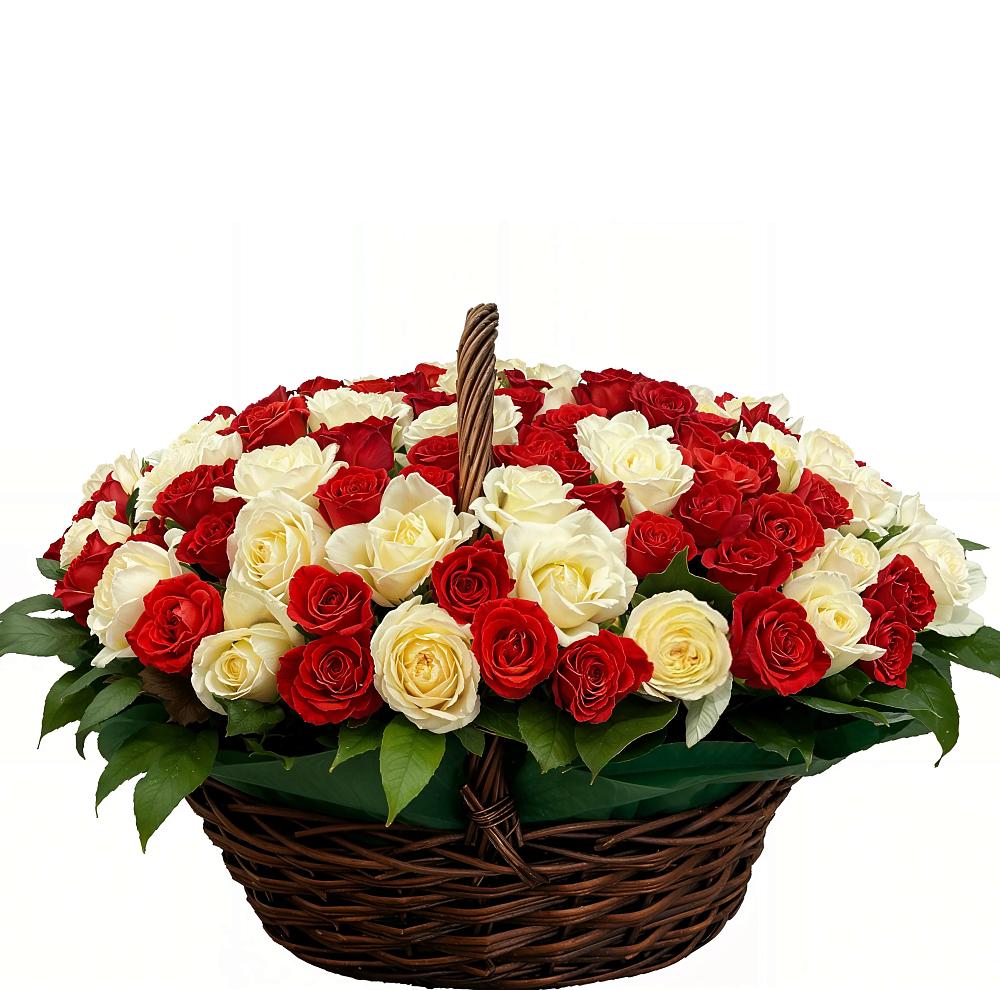 Премиум букет из: Розы в Заветы Ильича