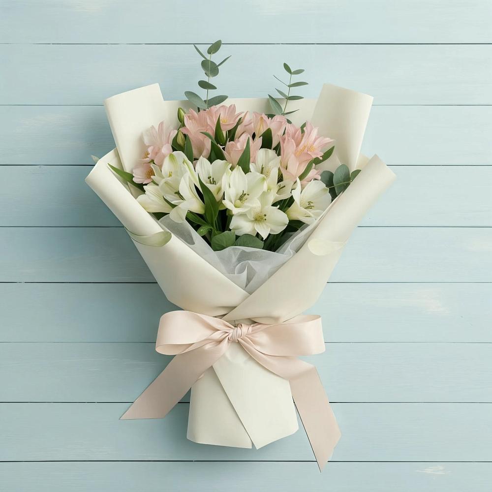 Букет цветов из: Альстромерии в Заветы Ильича