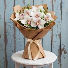 Букет цветов из:  Орхидеи и Розы в Заветы Ильича